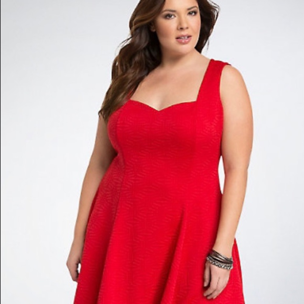 Torrid textured fluted dress